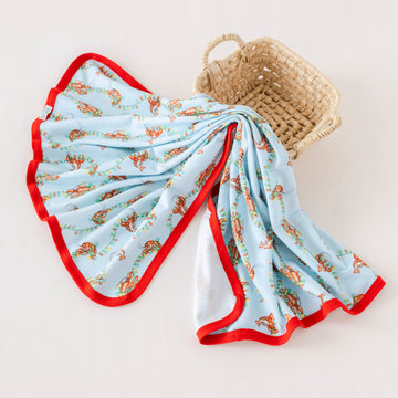 Twinkling Tails Organic Cotton Swaddle Blanket (Pre-Order Arriving Fall 2025)