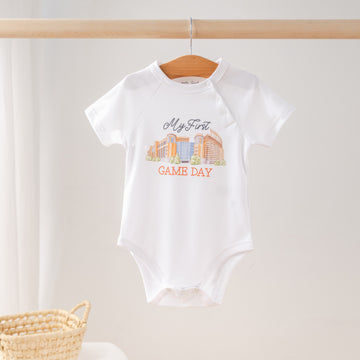 Texas - My First Game Day Organic Cotton Onesie (Pre-Order Arriving Fall 2025)