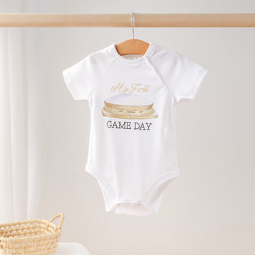 Saints - My First Game Day Organic Cotton Onesie (Pre-Order Arriving Fall 2025)