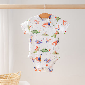 Ole Miss Dino All-Stars Organic Cotton Onesie (Pre-Order Arriving Fall 2025)