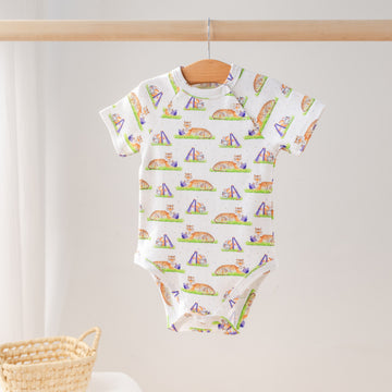 Mascot Mania in Auburn Organic Cotton Onesie (Pre-Order Arriving Fall 2025)