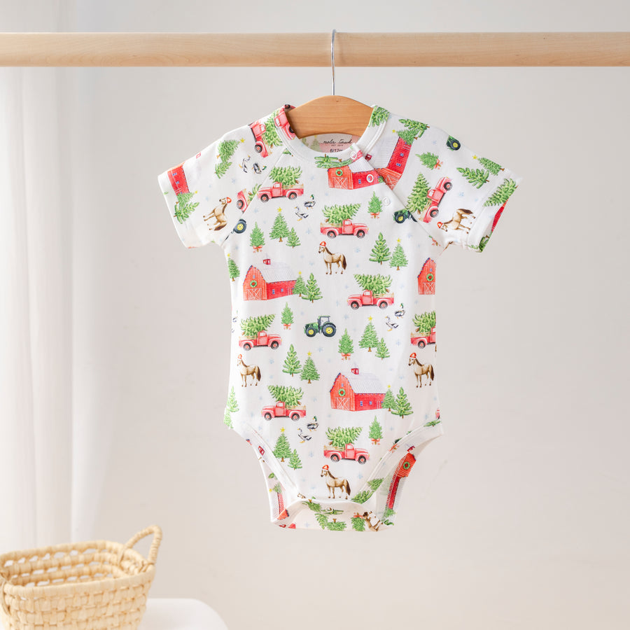Christmas Tree Farm All-Stars Organic Cotton Onesie