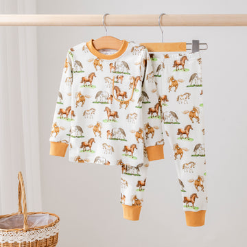 Saddle Up Organic Cotton Pajama Set (Pre-Order Arriving Fall 2025)