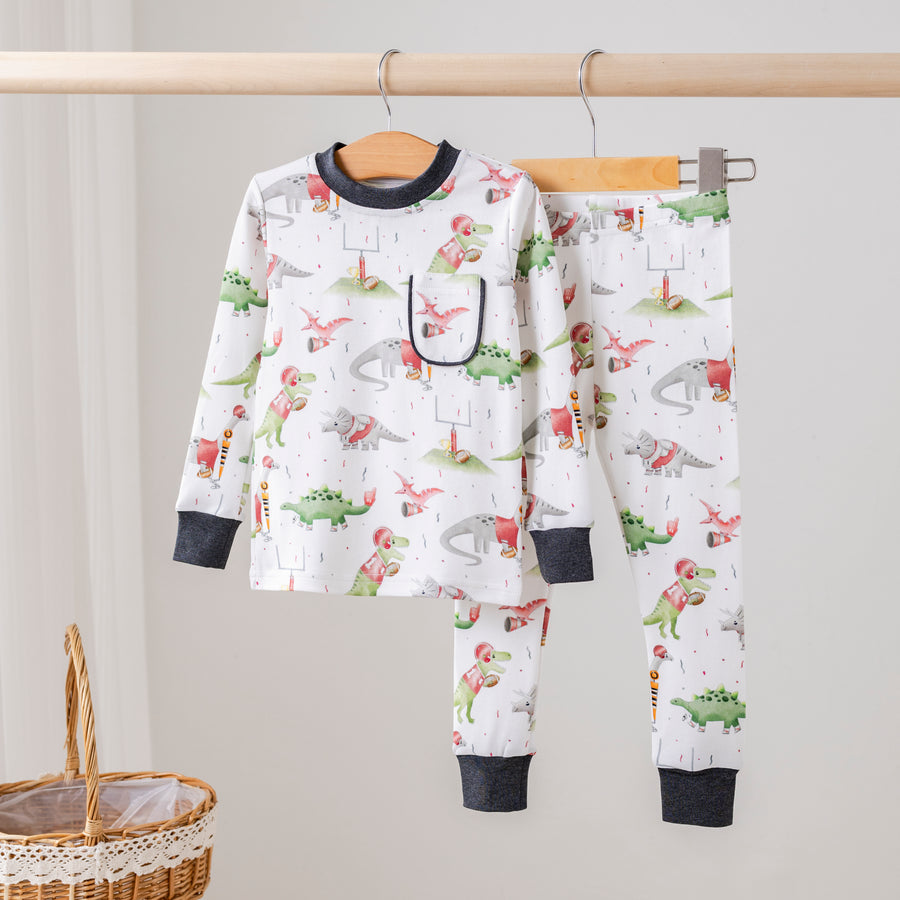 Georgia Dinos All-Stars Organic Cotton Kids Pajamas
