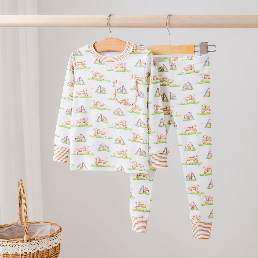 Mascot Mania in Texas Organic Cotton Kids Pajamas