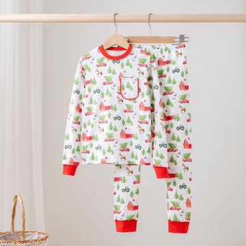 Tree Farm Organic Cotton Pajama Set (Pre-Order Arriving Fall 2025)