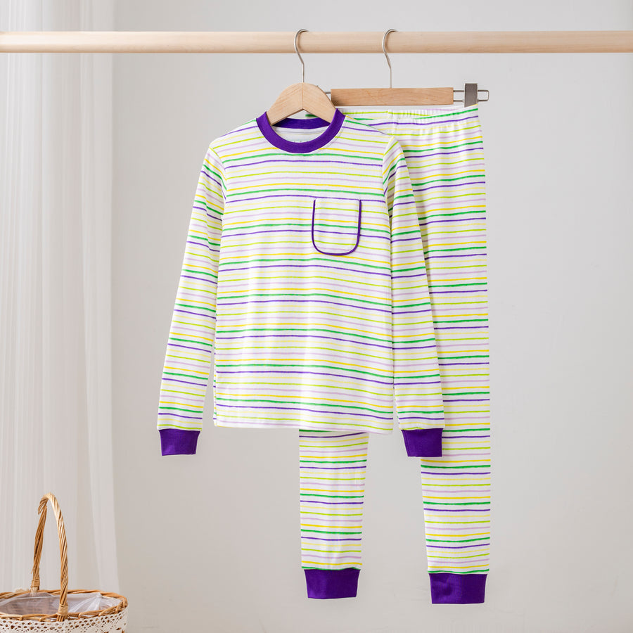 Carnival Time Organic Cotton Pajama Set (Pre-Order Arriving Fall 2025)