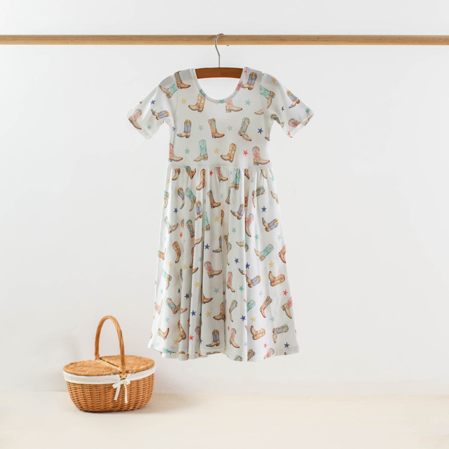 Giddy Up Organic Cotton Twirl Dress (Pre-Order Arriving Spring 2024)