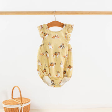 Most Valuable Pup: Louisiana Organic Muslin Sunsuit (Pre-Order Arriving Spring 2024)