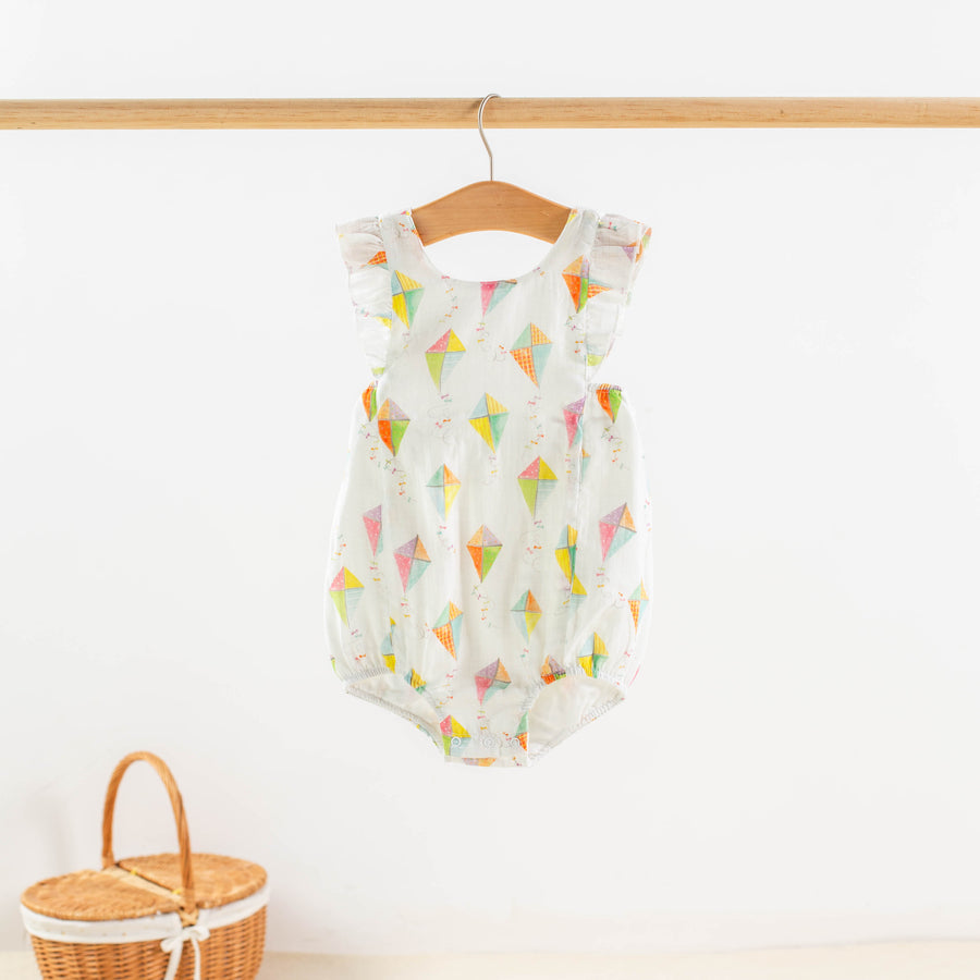 Reach for the sky Organic Muslin Sunsuit (Pre-Order Arriving Spring 2024)
