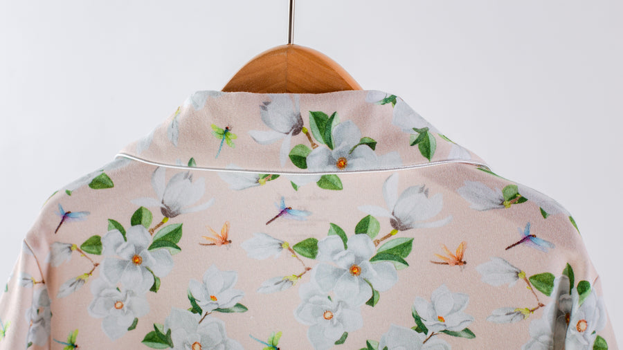 Pink Magnolia Organic Cotton Woman's Pajama (Pre-Order Arriving Fall 2024)