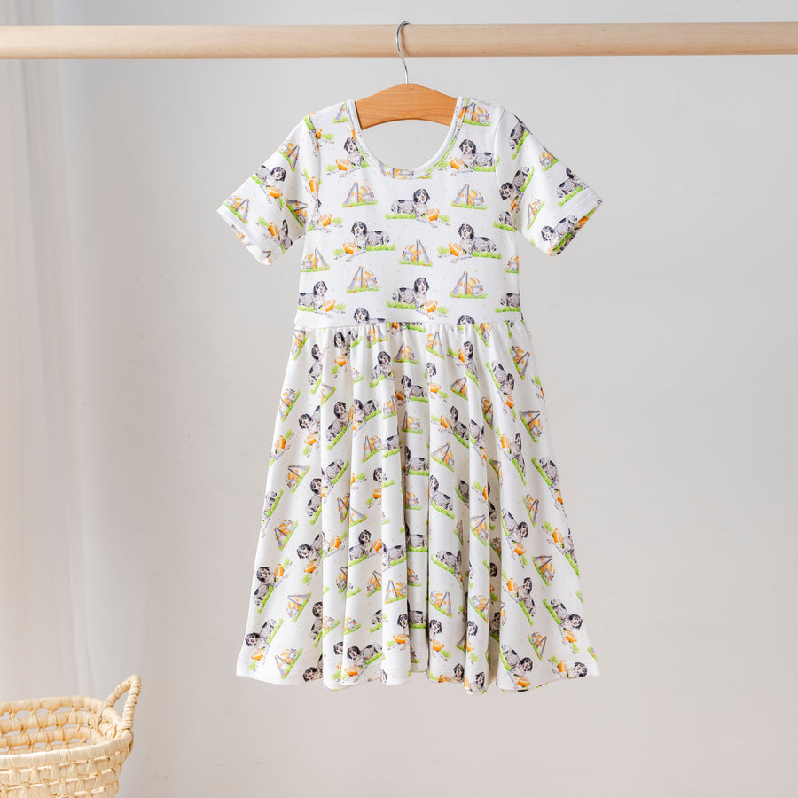 Mascot Mania in Tennessee Organic Cotton Twirl Dress (Pre-Order Arriving Fall 2025)