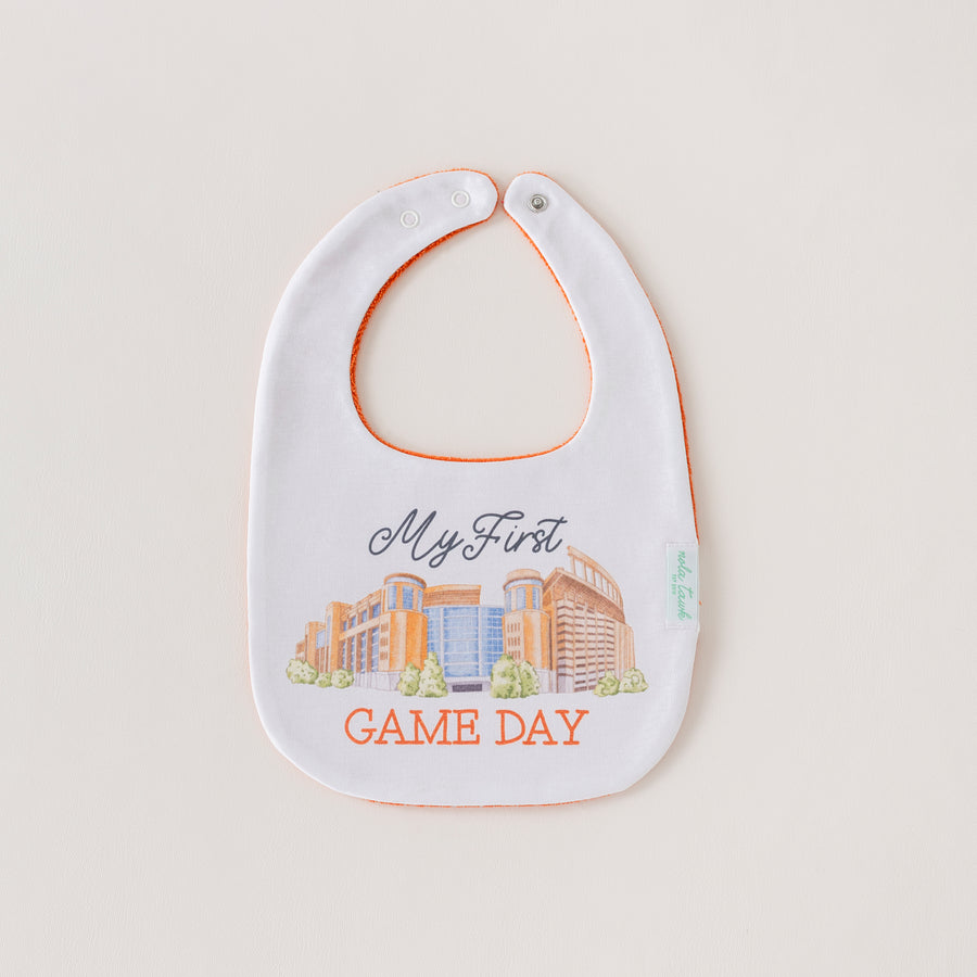 My First Game Day - Texas Organic Cotton Baby Bib
