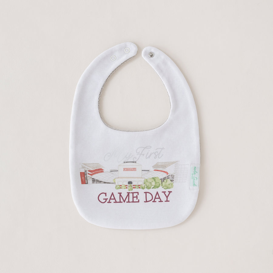 Mississippi - My First Game Day Organic Cotton Bib (Pre-Order Arriving Fall 2025)