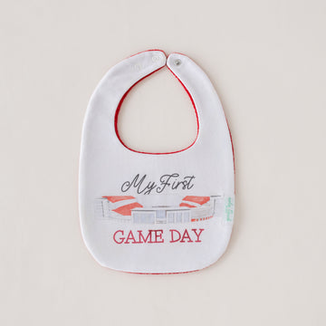 Arkansas - My First Game Day Organic Cotton Bib (Pre-Order Arriving Fall 2025)