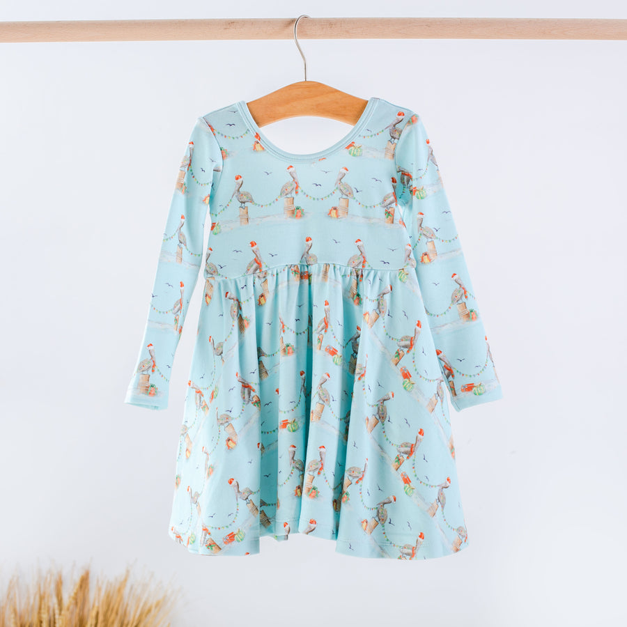 Pelican Wonderland Cotton Twirl Dress (Pre-Order Arriving Fall 2024)