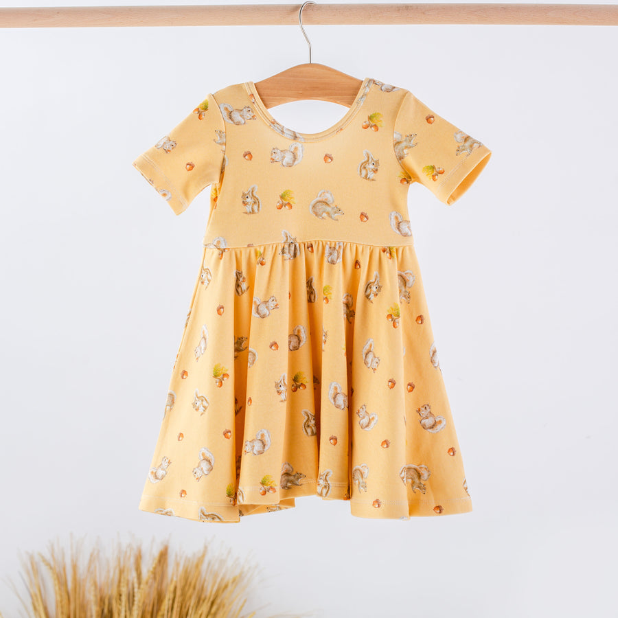 Cozy Critters Cotton Twirl Dress (Pre-Order Arriving Fall 2024)