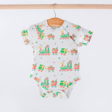 Santa's Sweet Express Organic Cotton Onesie