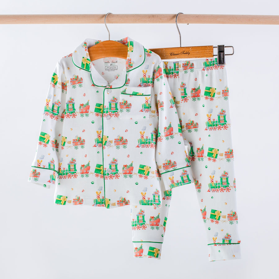 Santa's Sweet Express Organic Cotton Pajama (Pre-Order Arriving Fall 2024)