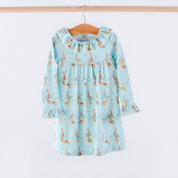 Pelican Wonderland Organic Cotton Play Dress (Pre-Order Arriving Fall 2024)