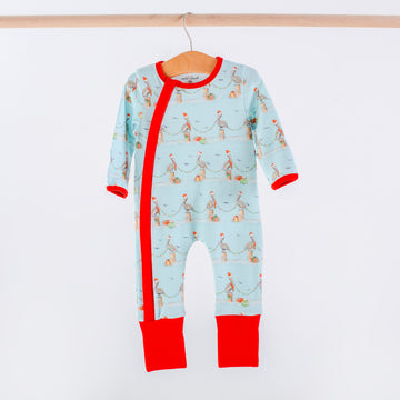 Pelican Wonderland Organic Cotton Zip Up Pajama