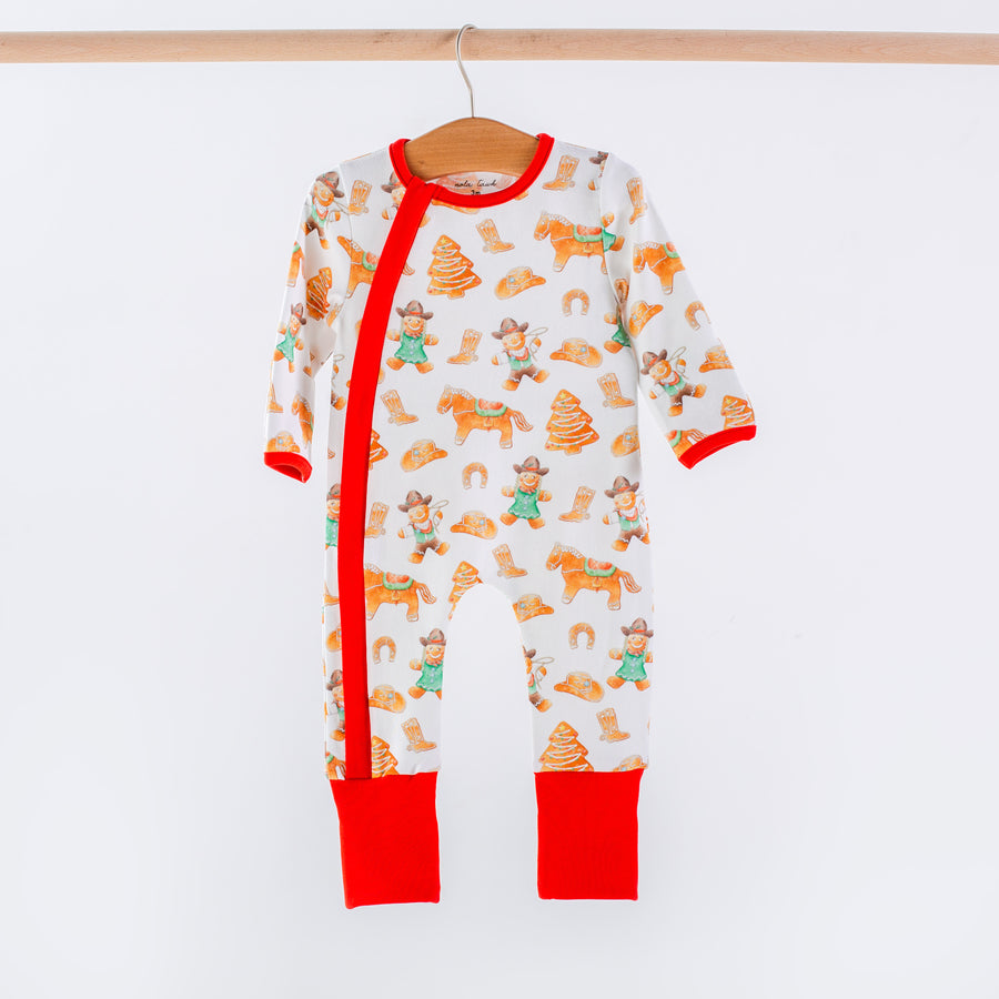 Cookie Roundup Organic Cotton Zip Up Pajama