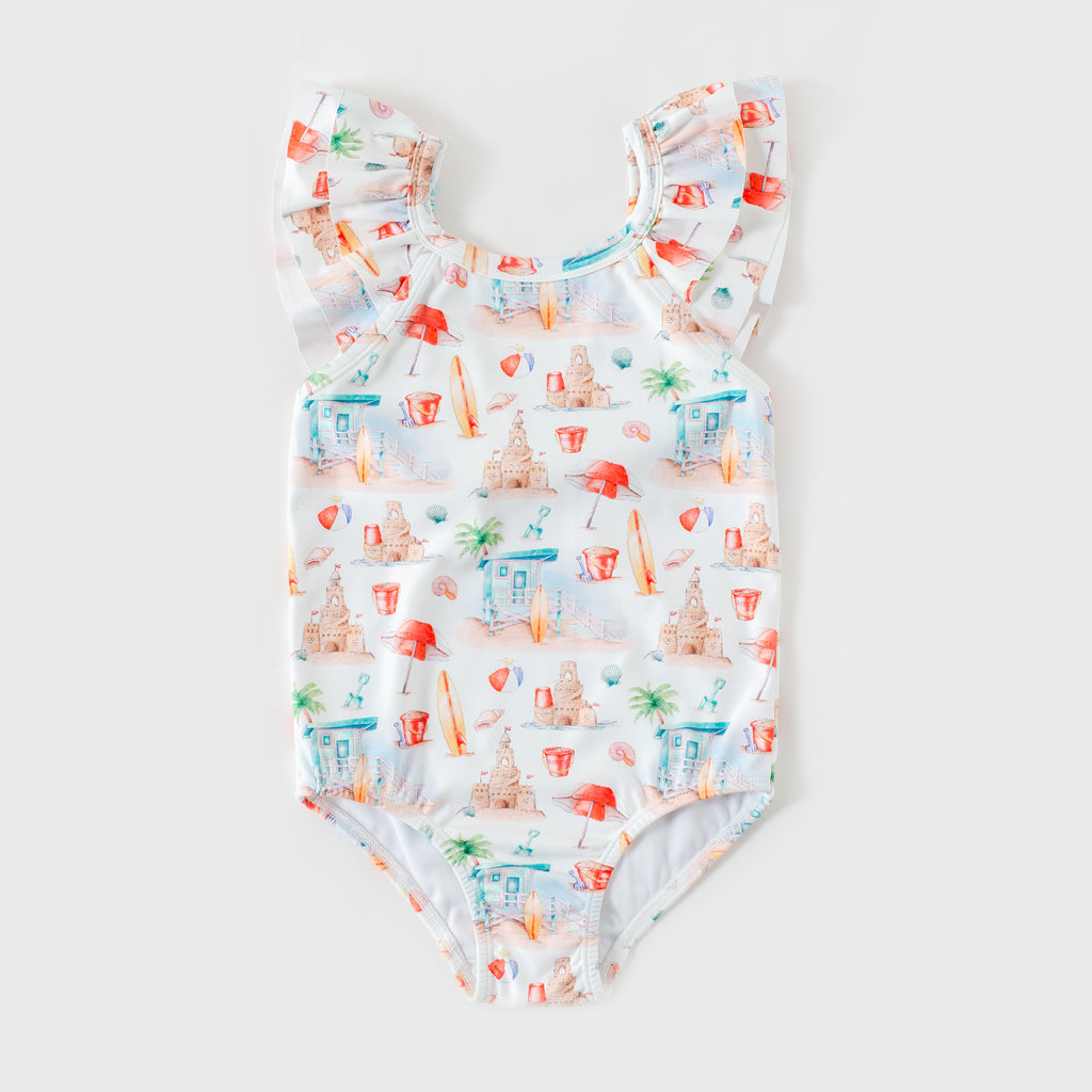 Beach Day Girls One-piece Swimwear