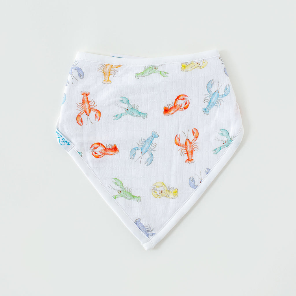 Colorful Claws Organic Muslin Bib