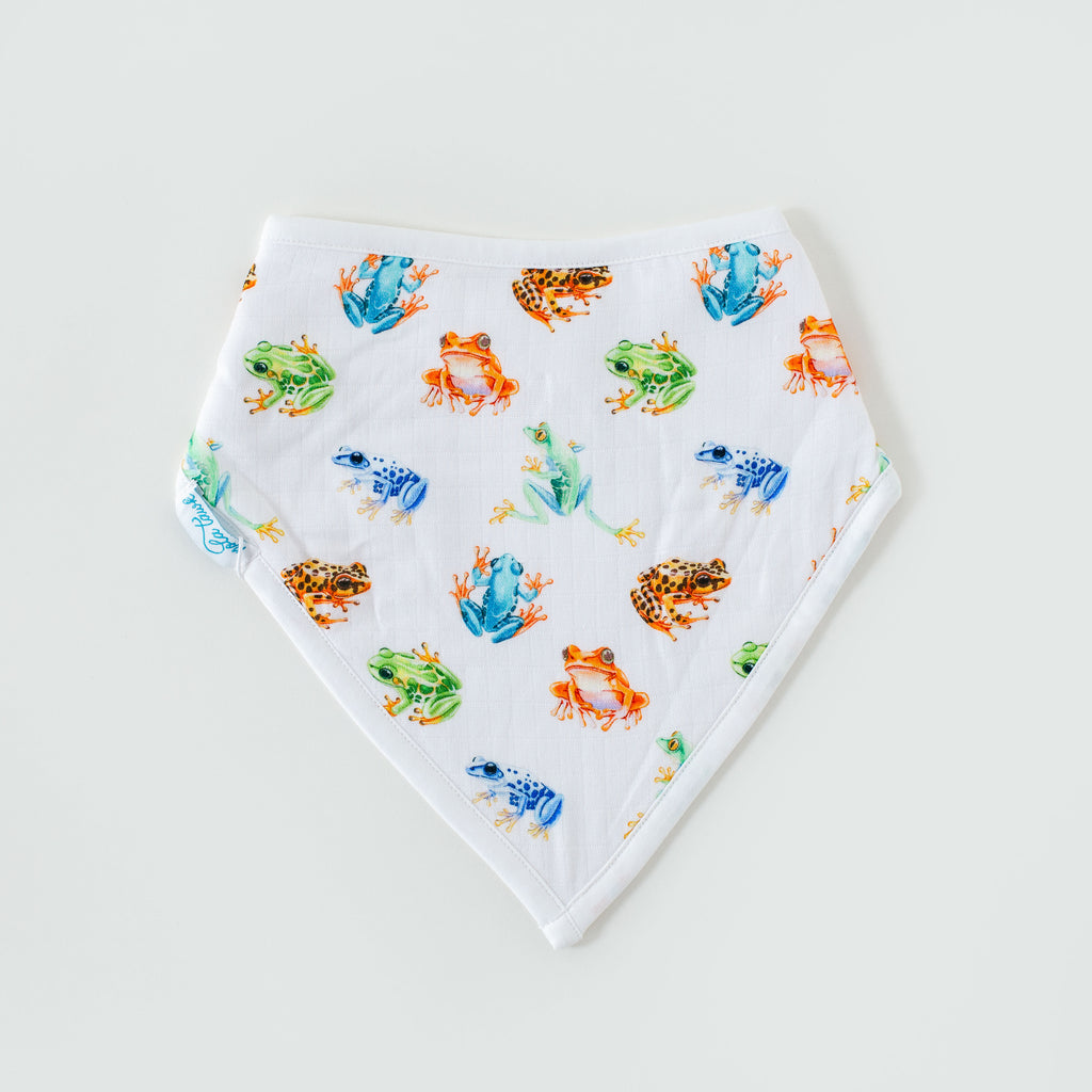 Toadally Cute Organic Muslin Bib