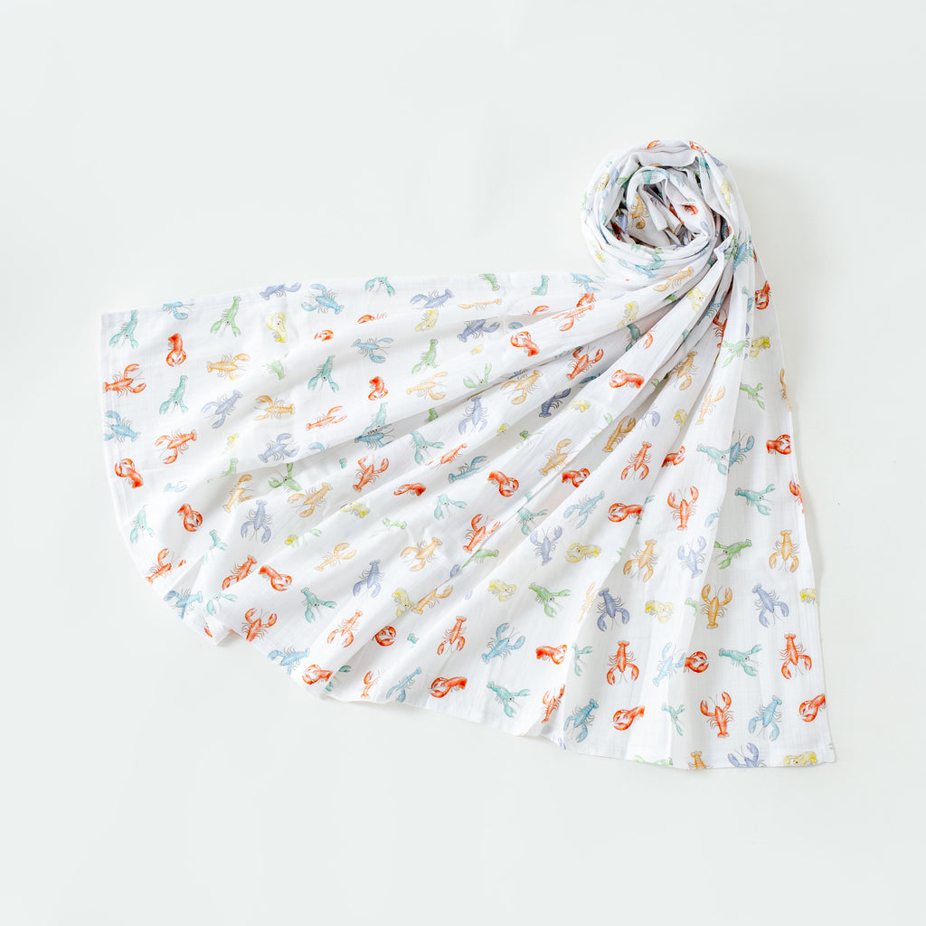 Colorful Claws Organic Muslin Blanket
