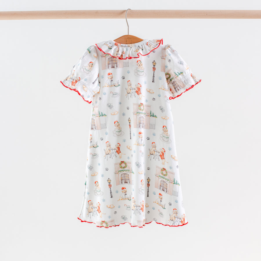 Beignet Holiday Organic Short Sleeve Cotton Play Dress