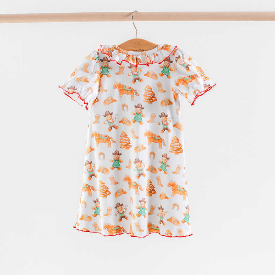 Cookie Roundup Organic Short Sleeve Cotton Play Dress