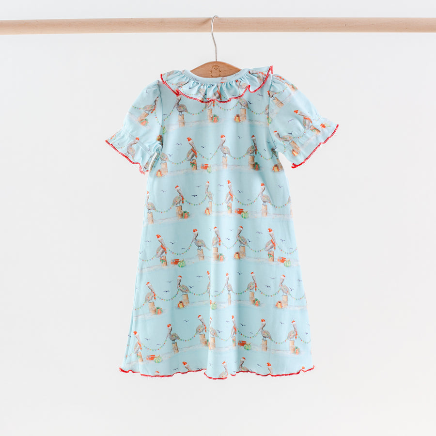 Pelican Wonderland Organic Short Sleeve Cotton Play Dress