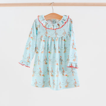 Pelican Wonderland Organic Long Sleeve Cotton Play Dress