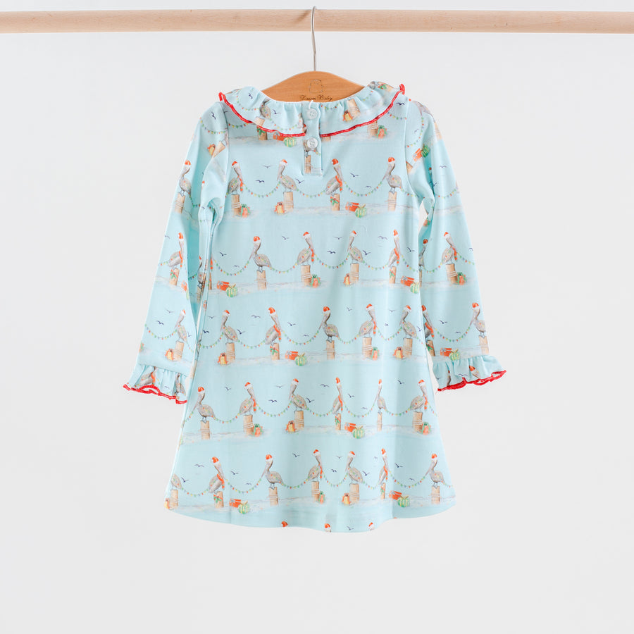 Pelican Wonderland Organic Long Sleeve Cotton Play Dress