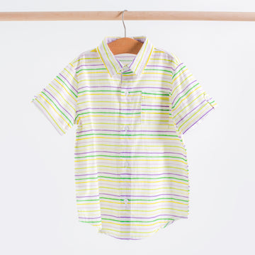 Carnival Time Short Sleeve Collared Shirt (Pre-order Arriving Fall 2025)