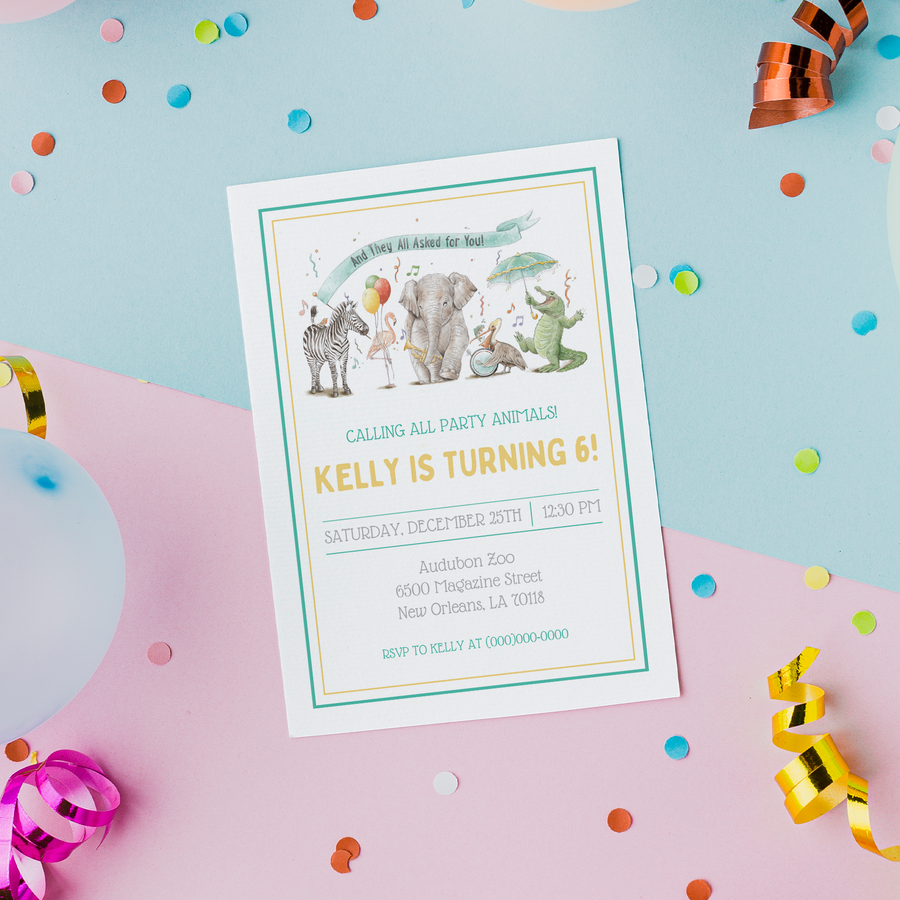 Birthday Party Invitation Downloadable Template - And They All Asked for You