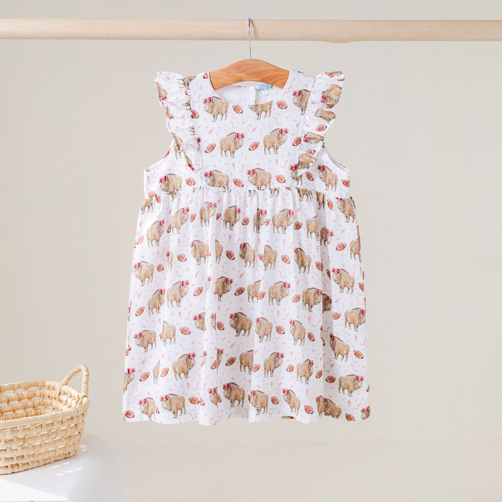 Kickoff in Arkansas Organic Muslin Dress (Pre-Order Arriving Spring 2027)