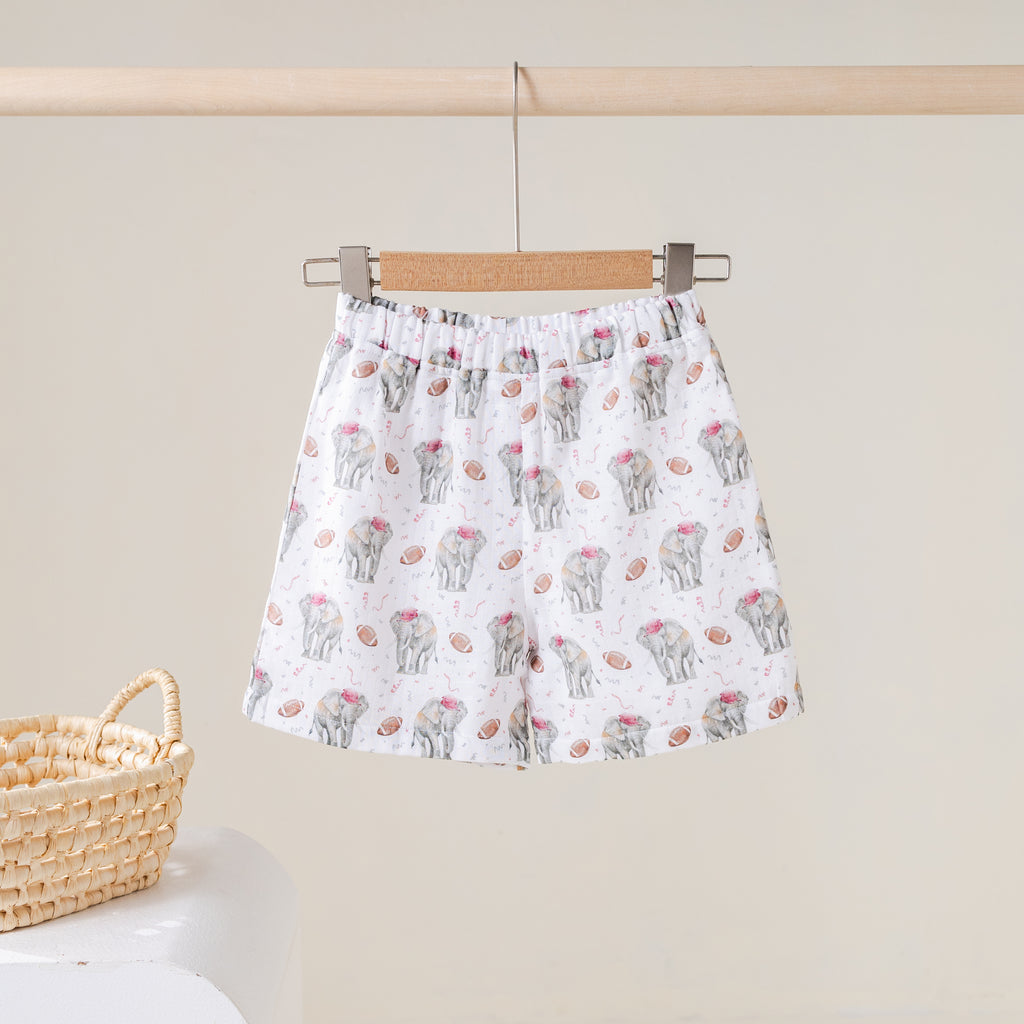 Kickoff in Alabama Organic Muslin Shorts (Pre-Order Arriving Spring 2027)