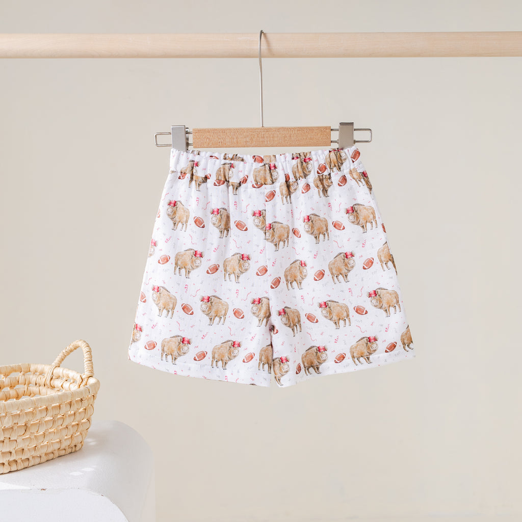 Kickoff in Arkansas Organic Muslin Shorts (Pre-Order Arriving Spring 2027)