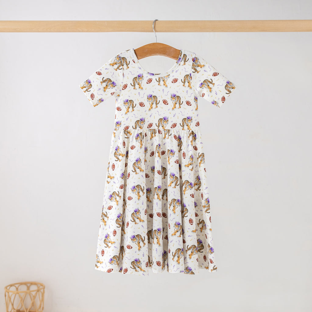 Kickoff in Louisiana Organic Cotton Dress for Kids