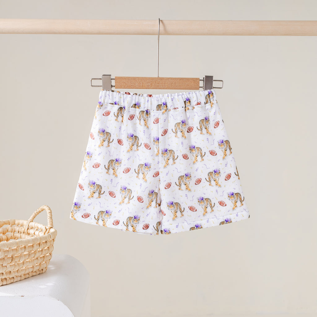 Kickoff in Louisiana Organic Muslin Shorts (Pre-Order Arriving Spring 2027)