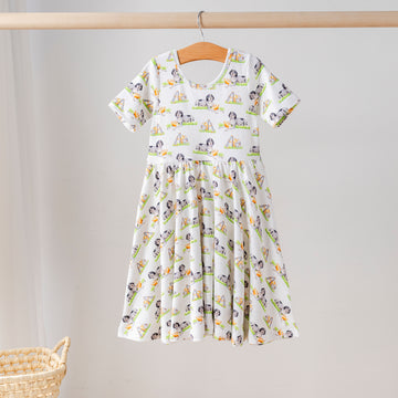 Mascot Mania in Tennessee Organic Cotton Dress for Kids
