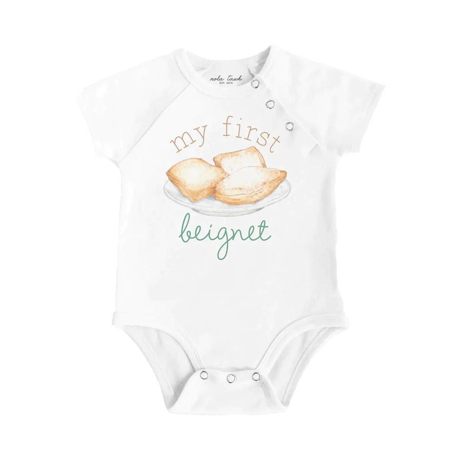 My first beignet Organic Cotton Onesie (Pre-Order Arriving Spring 2025)