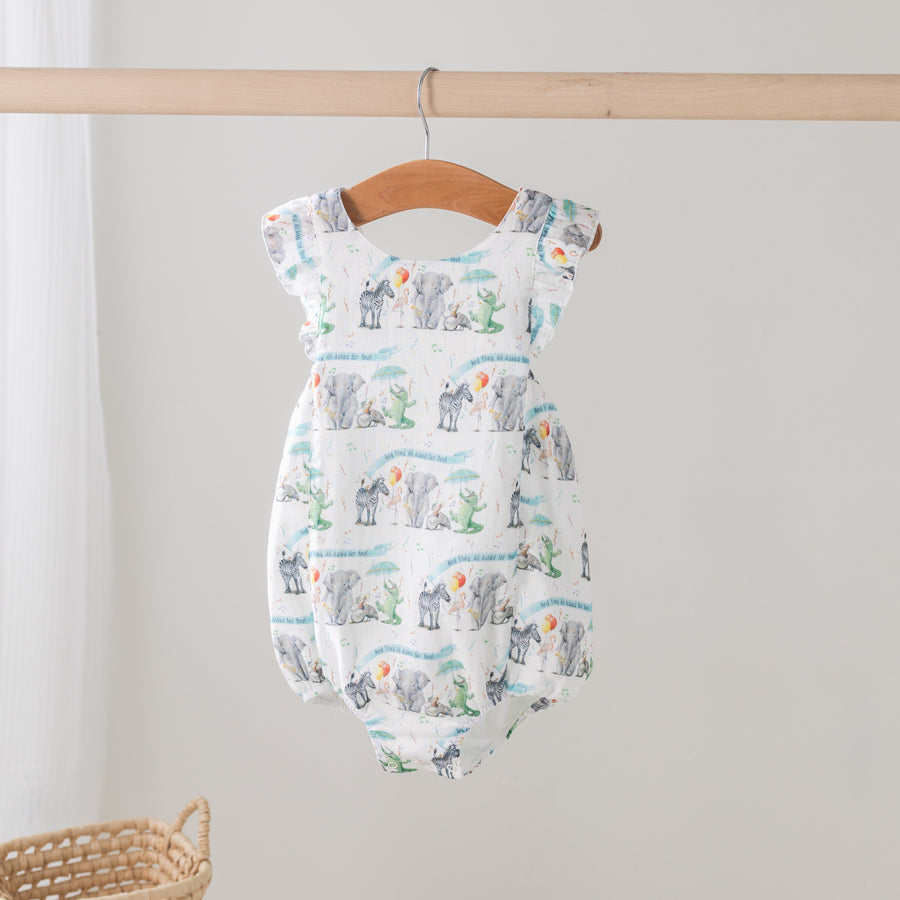 And They All Asked for You Organic Muslin Bubble Romper