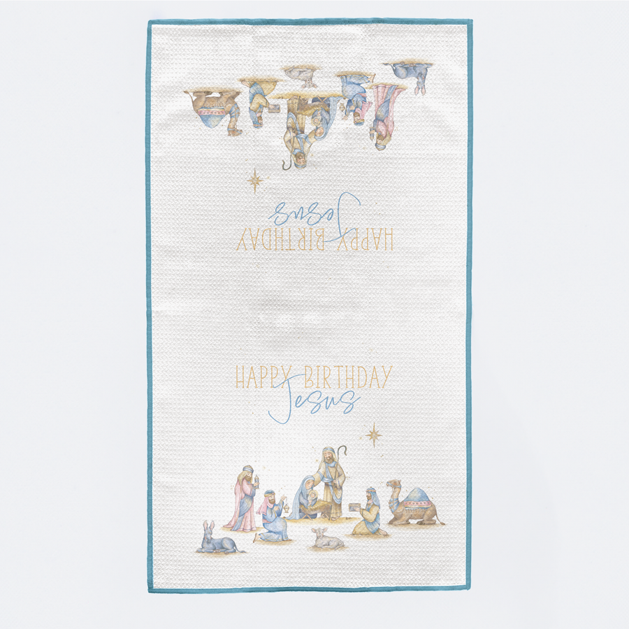 Happy Birthday Jesus Kitchen Towel