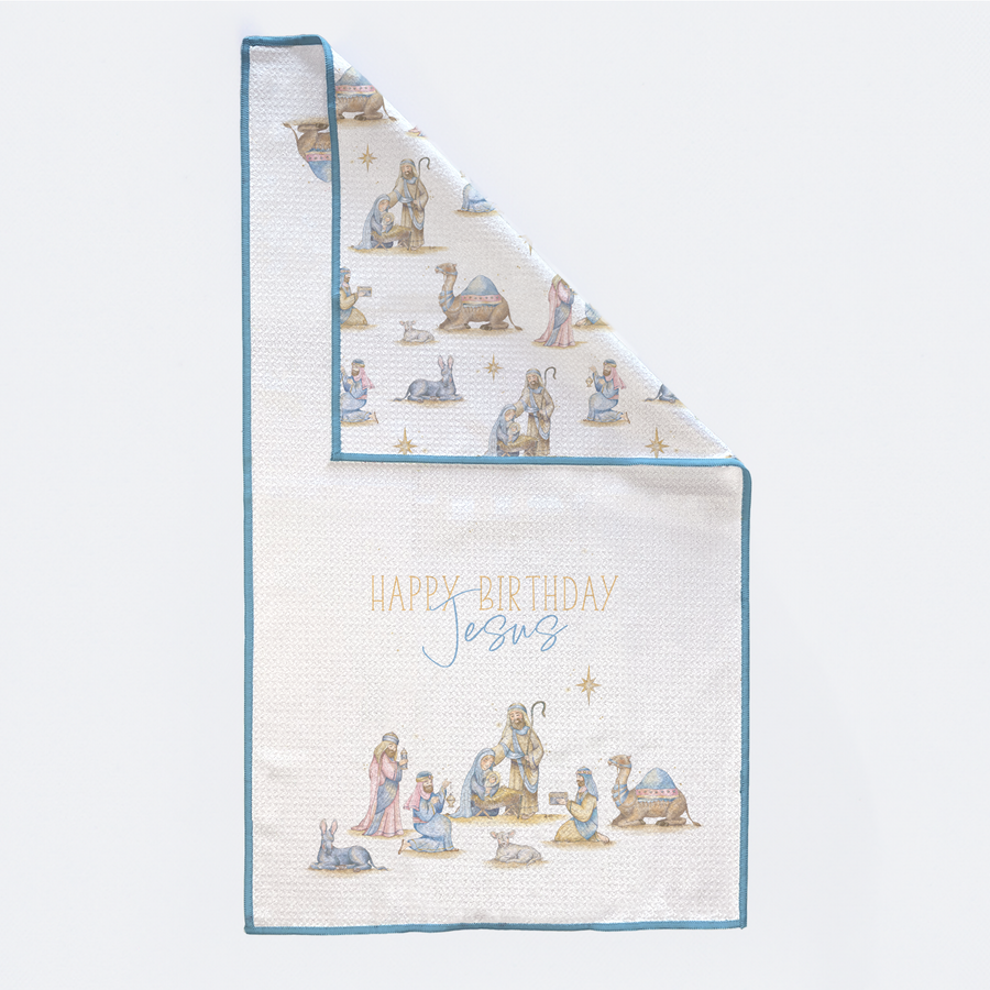 Happy Birthday Jesus Kitchen Towel