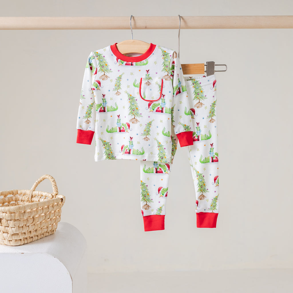 Gator Claus Organic Cotton Pajama Set