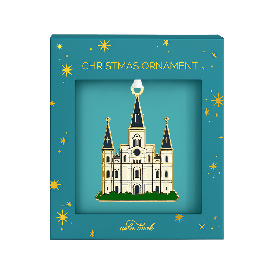 Cathedral Enamel Ornament