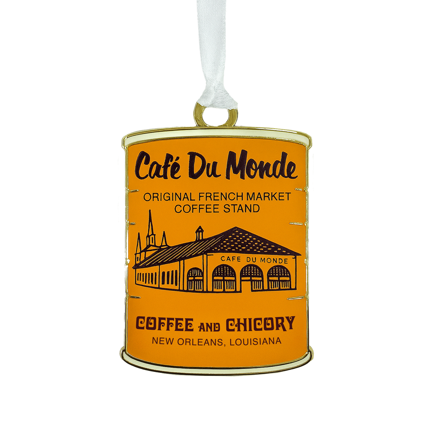 Café Du Monde Coffee Tin Enamel Ornament